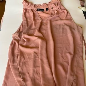 New York & Company Pink Blouse Tank Top